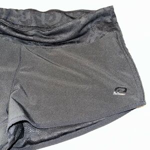 Ladies Roadrunner Black Reversible Running Shorts‎ Medium 3” Inseam